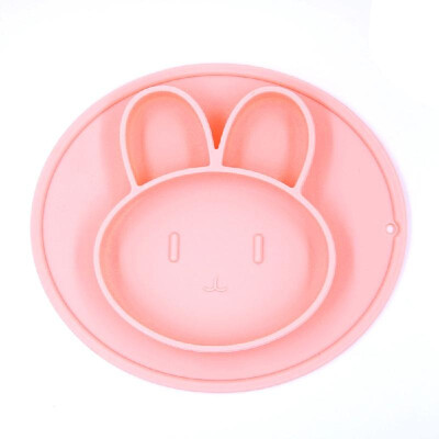 

Suction Plates Silicone Suction Feeding Plate Divided Silicone Platemats Food Feeding Tray for Babies