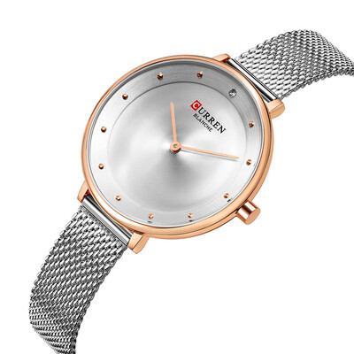 

RM Womens Small Dial Watch Waterproof Round Casual Quartz Mesh Belt Watch
