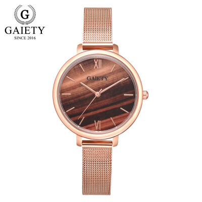 

Gobestart Luxury Temperament Lady Stainless Steel Mesh Belt Watch Analog Quartz Watch