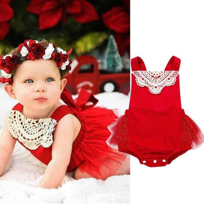 

Newborn Kids Baby Girl Clothes Princess Tutu Romper Dress Tulle Bodysuit Outfit