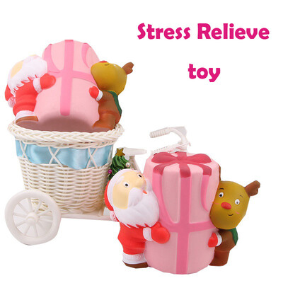 

Gotoamei Lovely Stress Reliever Santa Claus Super Slow Rising Kids Squeeze Toys