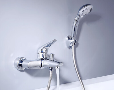 

Olinia 1 Set Bath Shower Faucet Single Handle Cold And Hot Water Mixer Tap Wall Mounted Bathroom Faucet Bath Tub Mixer OL7192