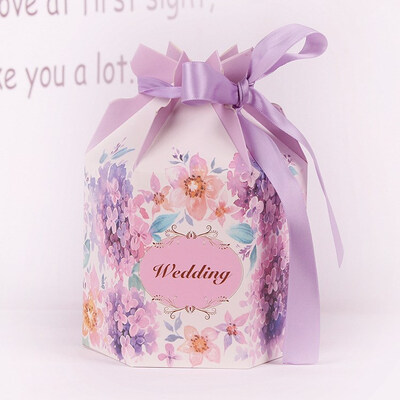 

FUNNYBUNNY Ribbon Sweet Box Party Favors Wedding Candy Box Gifts Cake Box Bag