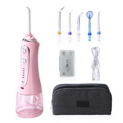 

JXUAN Dental Water Flosser 5 Cleansing Modes 1500-Brush Strokes Pink