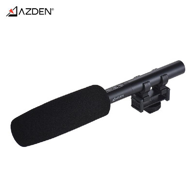 

AZDEN SGM-250 Professional Dual Powered Shotgun Microphone Super Cardioid Condenser Mic 250mm Length with 3-Pin XLR Output for Vid