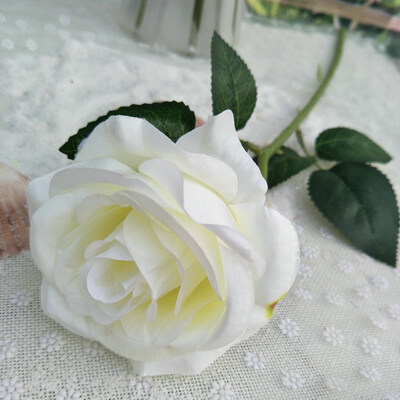 

FUNNYBUNNY artificial roses wedding supplies artificial plants flannel rose artificial flowers home decoration crafts 7colors
