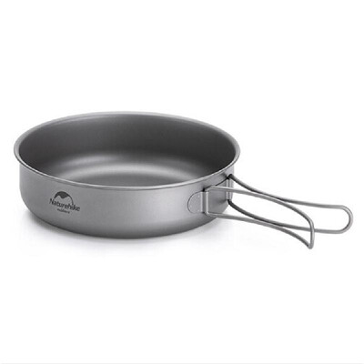 

Naturehike Outdoor Lightweight Titanium Cookware Camping Pincic Cooker Pot 2-3 Persons Titanium Pot Pan Camping Picnic Tableware F