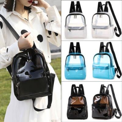 

Fashion Clear Transparent PVC See Through Mini Backpack Cute School Book Bag