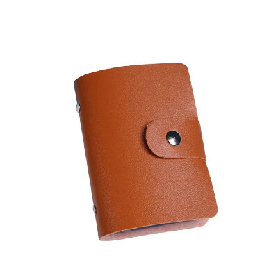 

Fashion Women Men Card Holder Organizer 24 Card Slots PU Leather Business ID Credit Card Case