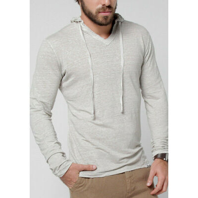 

Casual Men Slim Fit V Neck Long Sleeve Muscle Tee T-shirt Tops Sport Shirts