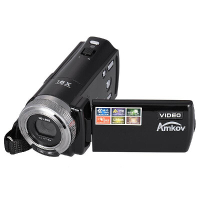 

AMKOV DV163 27 Inch LCD Screen 720P 16MP 16X Digital Zoom Anti-shake Digital Video DV Camera Camcorder