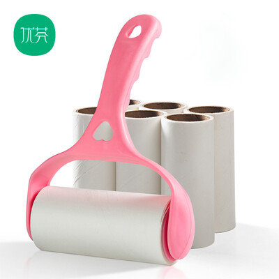 

Youfen sticky hair sticky hair roller tearable pet hair removal roller dusting brush clothes sticky hair brush 1 handle 9 tube roll paper