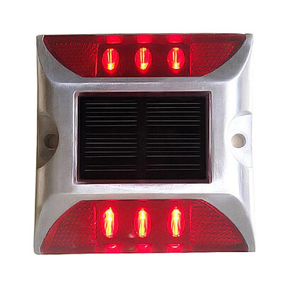 

Solar Deck Lights 6-LED Driveway Light Aluminum Waterproof Outdoor Path Road Stairs Step Ground Lamp for Pathway Garden Patio Yard