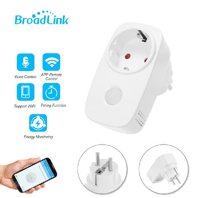 

Broadlink SP3S-EU Smart WiFi Socket Power Plug Outlet Energy Monitoring Function Smart Phone APP Wireless Controls from Anywhere T