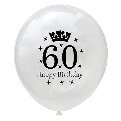 

FUNNYBUNNY 12 Inch Transparent Crown Birthday Latex Confetti Balloon 30 40 50 Birthday Balloon Birthday Party Decorations Adult