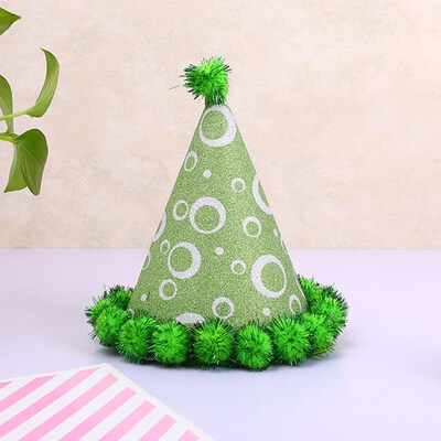 

FUNNYBUNNY Childrens Party Supplies Birthday Hat Handmade Hair Ball Cap Decoration Props Santa Hat Child Birthday Party Decor