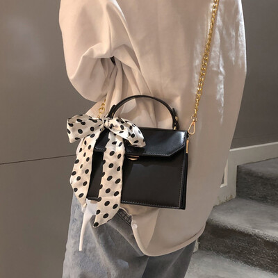 

Senior sense French niche bag female 2019 new wave wild chain small square bag ocean shoulder Messenger bag