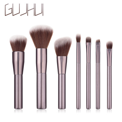 

〖Follure〗7PCS Wooden Foundation Cosmetic Eyebrow Eyeshadow Brush Makeup Brush Sets Tools