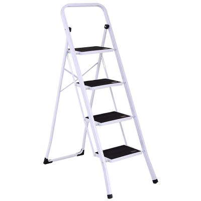 

4 Steps Folding Heavy Duty Steel Anti-slip Ladder