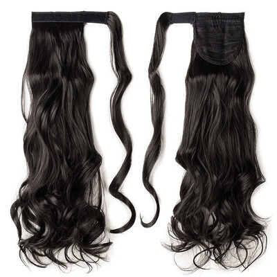 

Long Straight Ponytail Extension Wrap Around Synthetic Hair Extensions One Piece Hairpiece Pony Tail Extension for Women