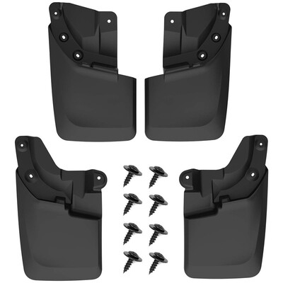 

Mud Guards Compatible with 2016-2019 Toyota Tacoma Front & Rear Mud Flaps with OEM Fender Flares Only