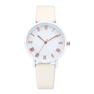 

New hot-selling fashion simple belt watch female models Luo