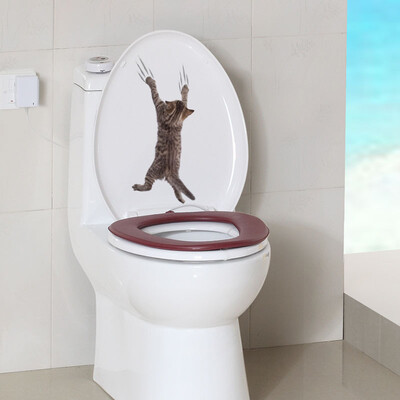

Cat Fashion Shapes Toilet Wall Sticker