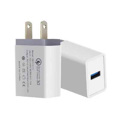 

Portable Travel Home Universal Wall Charger QC30 Quick Charge Fast Charging USEU Plug USB Charger Adapter for Smartphones Tablet