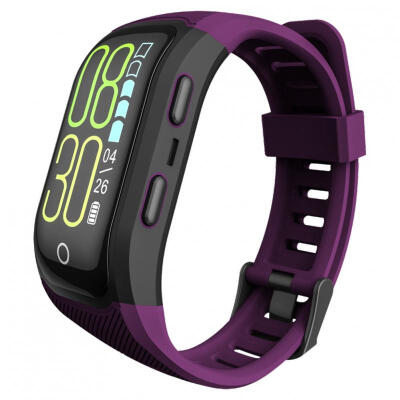 

S908S Waterproof Smart Bracelet Heart Rate Monitoring Color Screen Wristband With GPS Function For Adults