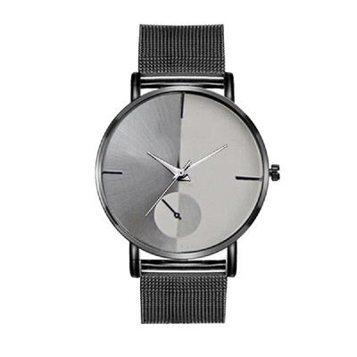 

Fashion Simple Sports Quartz Watch Elegant Metal Mesh Watchband Wrist Watch Exquisite Business Alloy Watch