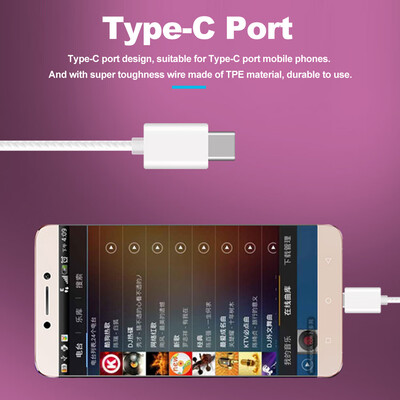

USB Type-C Wired Earphones Portable In-Ear Headphones Line Control With Mic for MI 8 8SE 6 Note 3 MIX 2 for LE 2 3 Serie