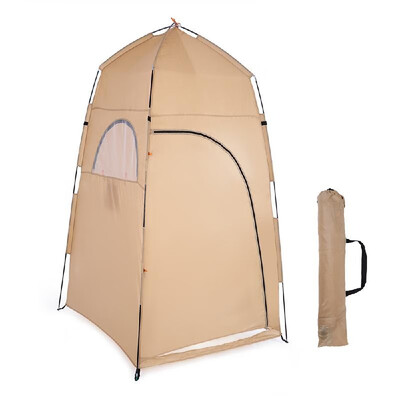 

Portable Pop Up Changing Tent Toilet Shower Camping Room with 20L Gallons Solar Energy Heated Camp Shower Bag Outdoor