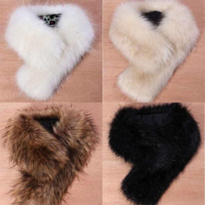 

Women&39s Faux Fur Scarf Scarves Collar Shawl Wraps Stole Hood Trim Fluffy