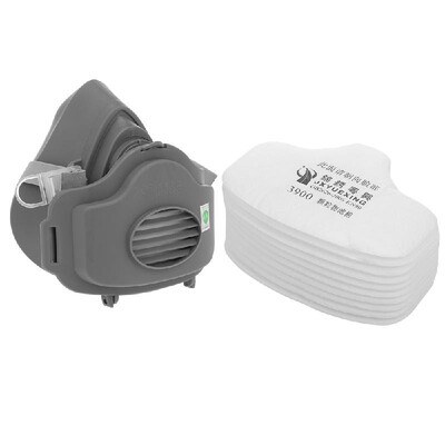 

Anti Dust Respirator Filter Gas Mask Set Chemical Anti-dust Masks Industrial Paint Spraying Protective Mask Workplace Safety