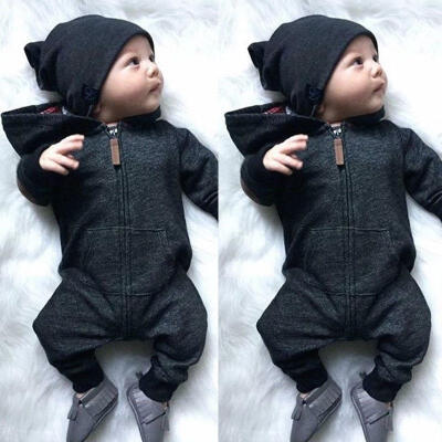 

US Infant Newborn Baby Boy Girl Cotton Bodysuit Romper Jumpsuit Clothes Outfits