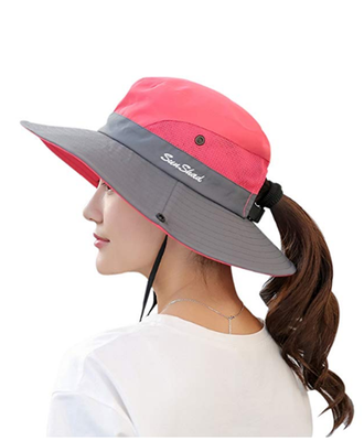 

Women Ladies Hat Sun Wide Brim Cap Beach Summer Visor Uv Cotton Cover Protection