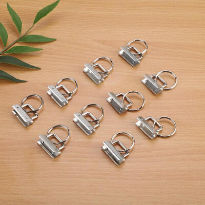 

Greensen 10Pcs 32mm Metal Tail Clip with Key Ring Hand-made DIY Bag Purse Making Supplies Bag strap Connector Metal Bag Clip