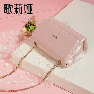 

GLIYA Gloria chain bag handbags tide Korean version of the wild Messenger fashion Scrub one shoulder G1813636 red