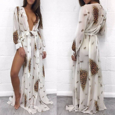 

Womens Bikini Cover Up Swimwear Beach Maxi Wrap Skirt Sarong Kimono Kaftan Dress