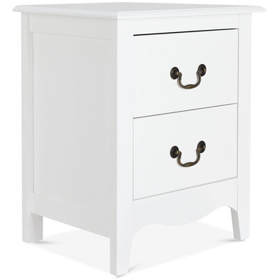 

Modern Storage Bedroom End Beside Nightstand with 2 Drawers