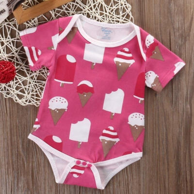 

Cute Newborn Kids Baby Girl Cotton Romper Jumpsuit Bodysuit Outfit Clothes 0-18M