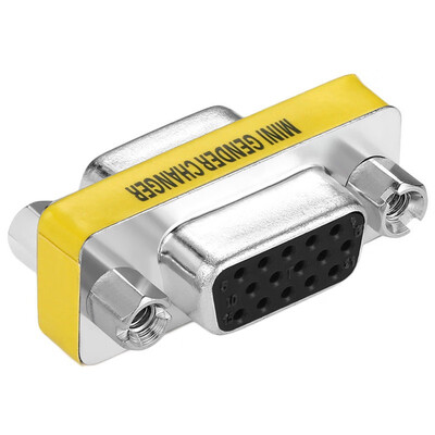 

100pcs 15 Pin VGA SVGA Gender Changer FF Adaptor Connector Coupler Female to Female 505249