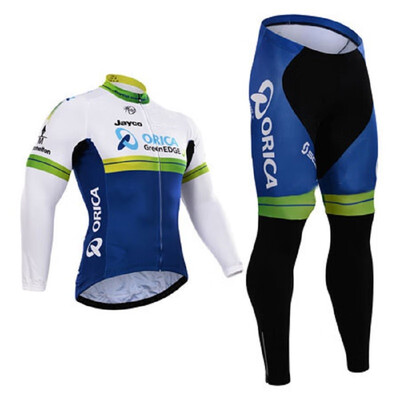 

Cycling jersey 2018 pro team orica winter thermal fleece cycling clothing set ropa ciclismo invierno bike jersey bib pants kit