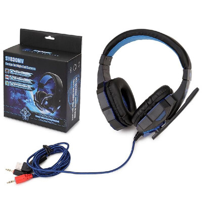

Over-ear Gaming Headset for PC Laptop with Microphone with USB 35mm Plug LED Light Volume Control Gaming Headphones