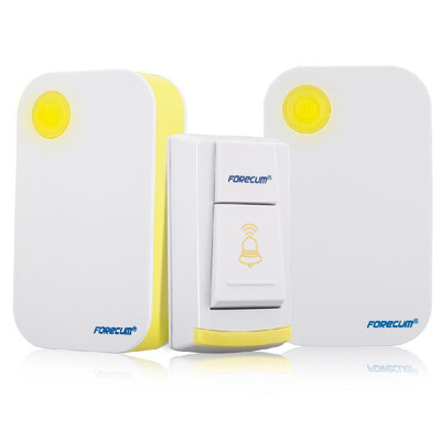 

Forecum 4F Waterproof Cordless Remote Digital Wireless Smart Doorbell with 36 Chimes 100M Range 1 Transmitter to 2 Receivers for H