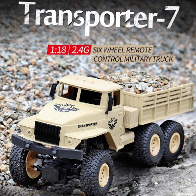 

JJRC Q68 24GHz 6WD 118 RC Off-road Military Truck RC Toy Birthday Gift for Boy