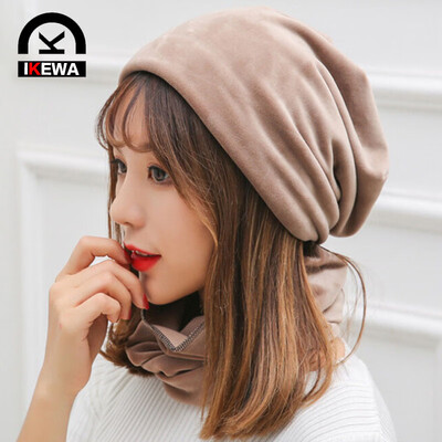 

Aikewa IKEWA ZZ040 wool hat ladies warm headgear outdoor skiing fleece cold mask men riding face mask earmuffs scarf winter belt scarf 2 piece set khaki