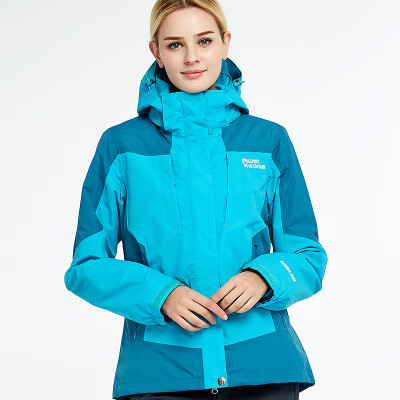 

El Monte ALPINT MOUNTAIN Jackets three-in-one outdoor men&women couples fleece two-piece waterproof warm jacket winter clothes 650-692 sky blue female