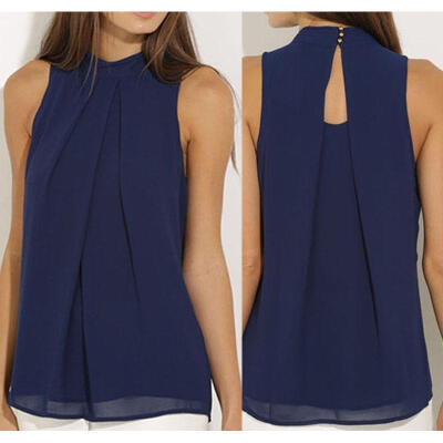 

Fashion Women Summer Vest Top Sleeveless Shirt Blouse Casual Tank Tops T-Shirt