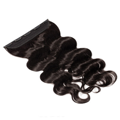 

100 Remy Hair Clip in Human Hair Extensions 34 Full Head 1 piece 5 clips Silky Curly for Women